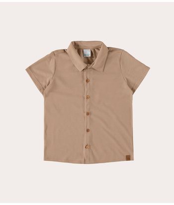 Camisa Infantil Menina Manga Curta Em Piquê Rajado Malwee Kids