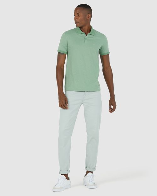 Camisa Polo Básica Masculina Slim Em Meia Malha Botonê