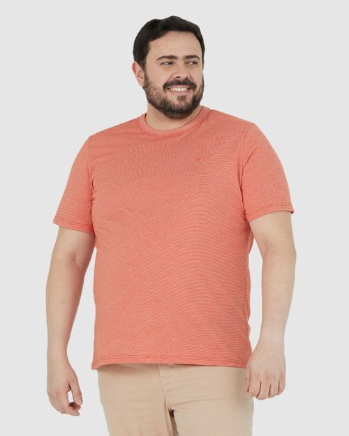 Camiseta Básica Masculina Plus Size Em Malha Fio A Fio