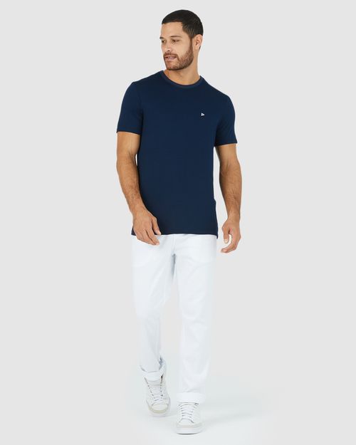 Calça Masculina Chino Em Sarja Com Elastano