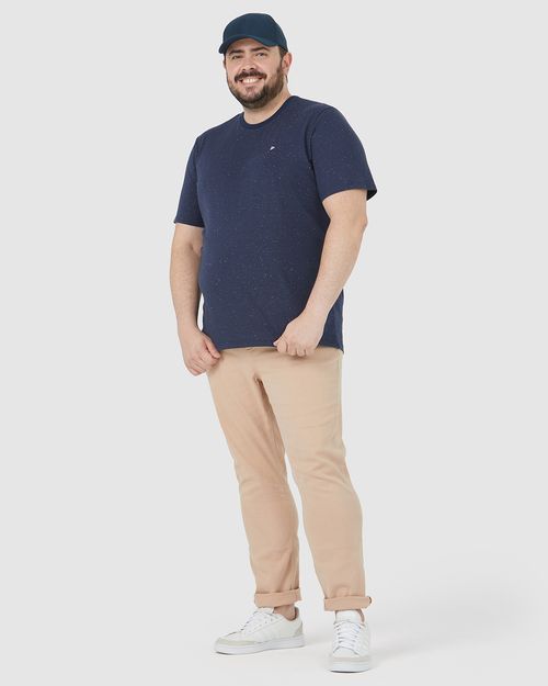 Calça Skinny Masculina Plus Size Em Sarja Com Elastano