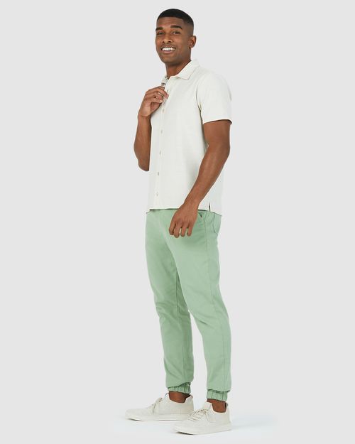 Camisa Masculina Tradicional Em Fio Tinto De Algodão