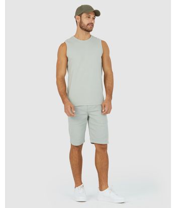 Bermuda Chino Masculina Em Sarja Com Elastano