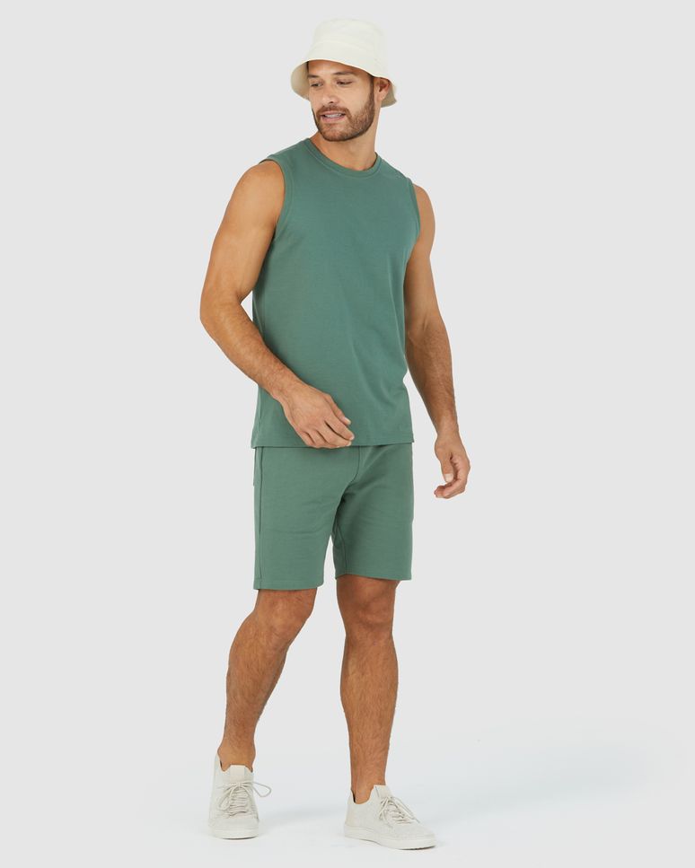 Bermuda Básica Masculina Slim Fit Em Moletom Sem Flanela