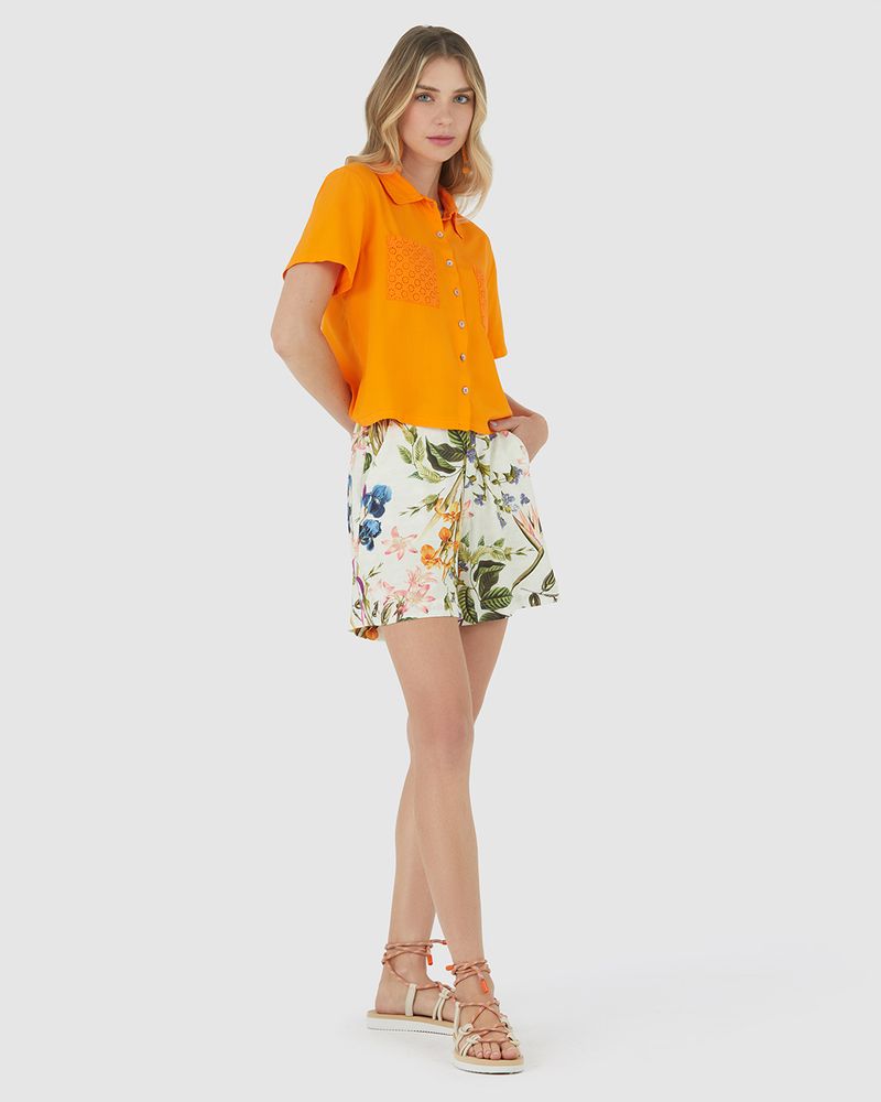 Blusa Malwee Let's Go Laranja - Compre Agora