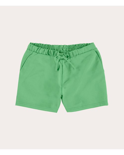 Shorts Infantil Menina Com Bolsos Em Moletinho Leve Malwee Kids