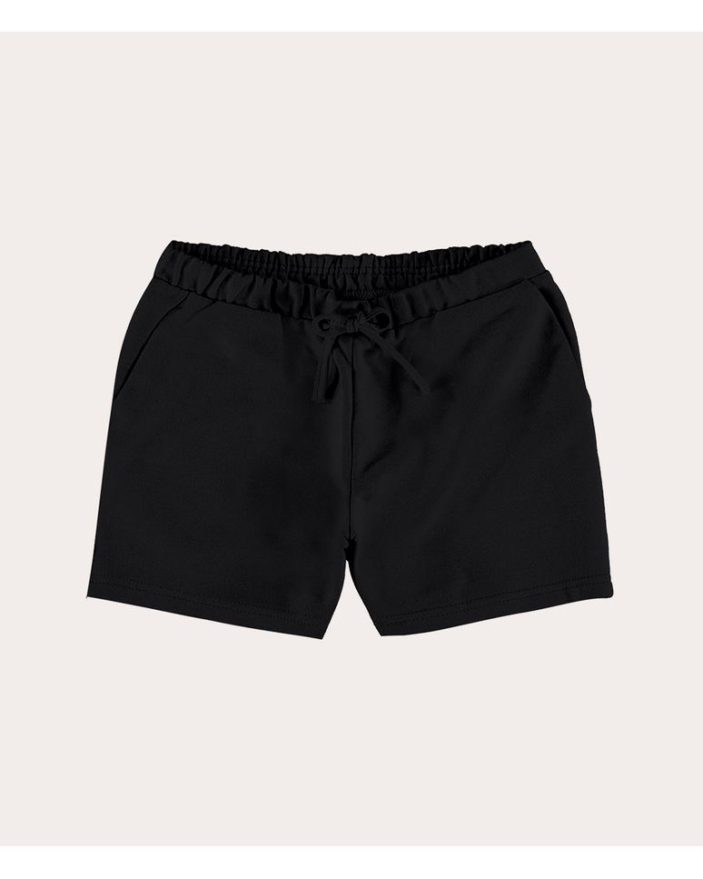 Shorts Infantil Menina Com Bolsos Em Moletinho Leve Malwee Kids