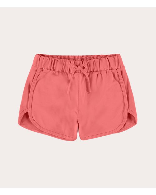 Shorts Infantil Menina Com Cadarço Em Algodão Malwee Kids