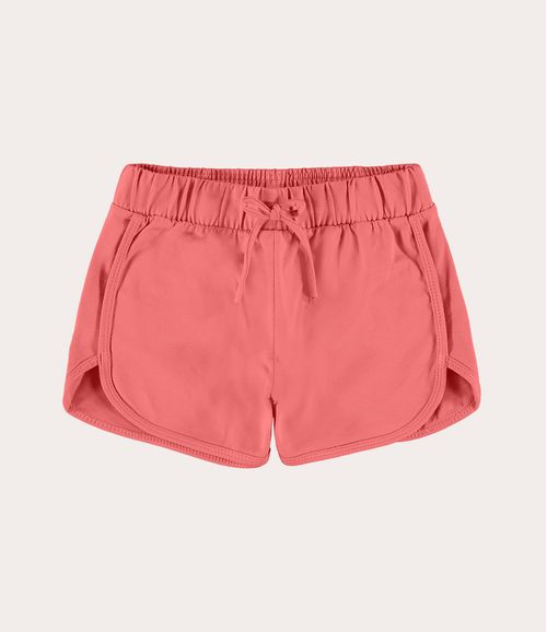 Shorts Infantil Menina Com Cadarço Em Algodão Malwee Kids