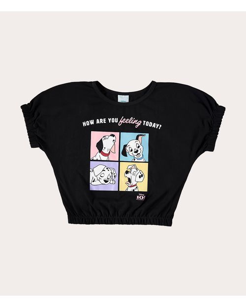 Blusa Infantil Menina Barra Elástica Clássicos Disney® Algodão Malwee Kids