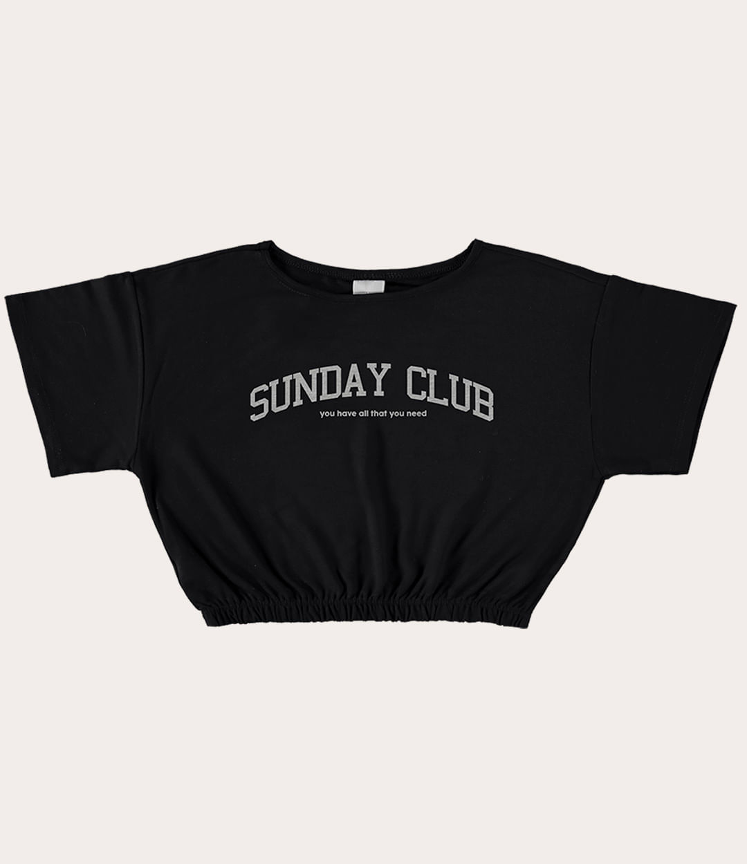 Blusa Cropped Menina Sunday Club Moletinho Viscose Malwee Kids