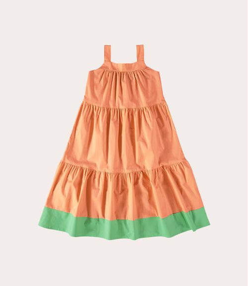 Vestido Midi Infantil Decote Quadrado Em Tricoline Malwee Kids
