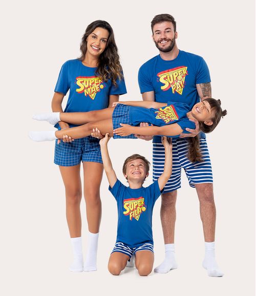 Pijama Infantil Menina Super Filha Em Algodão Malwee Kids