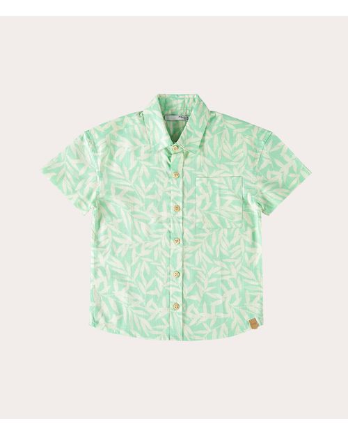 Camisa Infantil Menino Bolso Frontal Em Algodão Malwee Kids