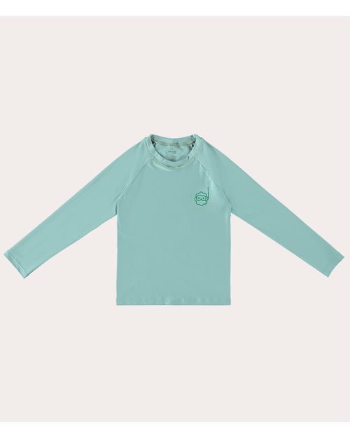Camiseta Praia Infantil Unissex Manga Longa Malha UV50+ Malwee Kids