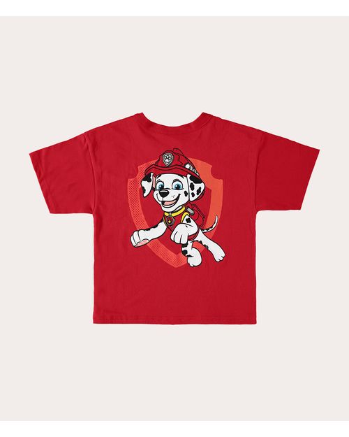 Camiseta Infantil Menino Patrulha Canina® Em Algodão Malwee Kids
