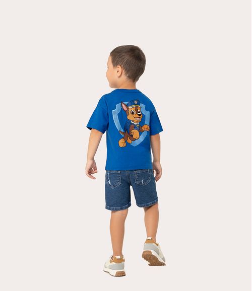 Camiseta Infantil Menino Patrulha Canina® Em Algodão Malwee Kids