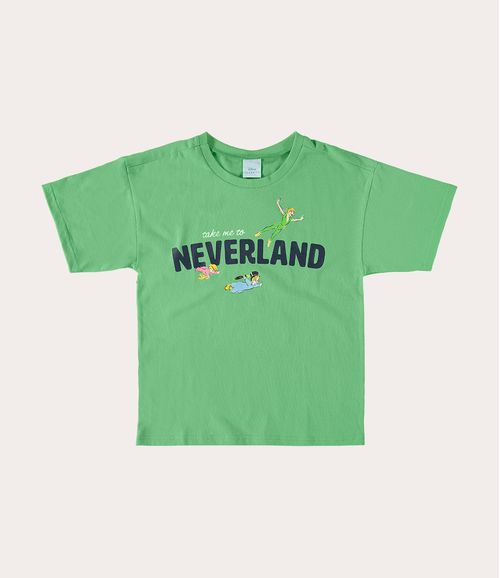 Camiseta Infantil Menino Neverland Clássicos Disney® Algodão Malwee Kids