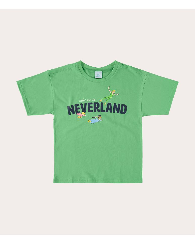 Camiseta Infantil Menino Neverland Clássicos Disney® Algodão Malwee Kids