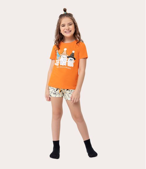 Pijama Infantil Menina Happy Halloween! Em Algodão Malwee Kids