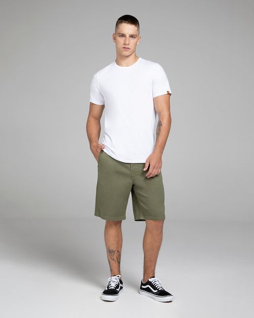 Bermuda Chino Masculina Em Jeans Com Elastano - ENFIM