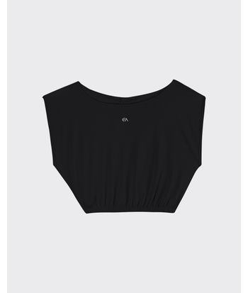 Blusa Cropped Feminina Abertura Costas Malha Com Proteção UV50+ - ENFIM