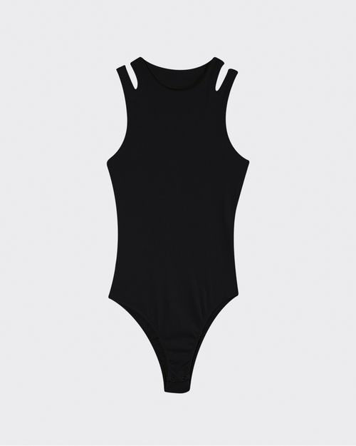 Body Feminino Regata Cut Out Em Ribana - ENFIM