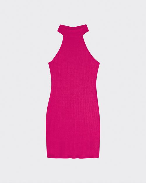 Vestido Justo Feminino Frente Única Em Malha Canelada De Viscose - ENFIM