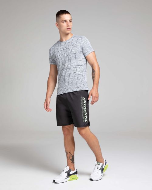 Shorts Runner Masculino Estampa Lettering Em Poliéster - ENFIM