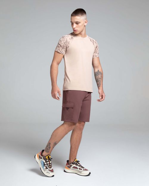 Bermuda Masculina Bolso Lateral Em Poliamida Com Dry - ENFIM
