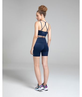 Shorts Justo Feminino Cós Amarração Em Malha Dry - ENFIM