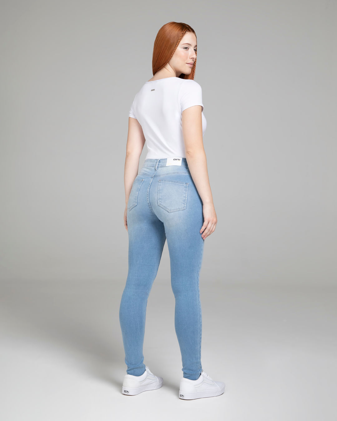Calça Jogger Feminina Cintura Alta Em Jeans Com Elastano ENFIM Azul 32 -  Malwee