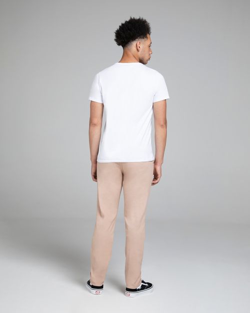 Calça Chino Masculina Em Sarja Com Elastano - ENFIM