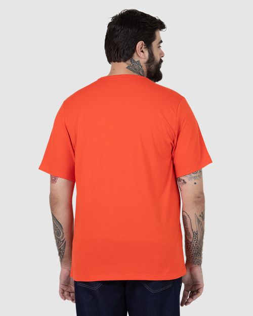 Camiseta Básica Masculina Plus Size Decote V Em Algodão