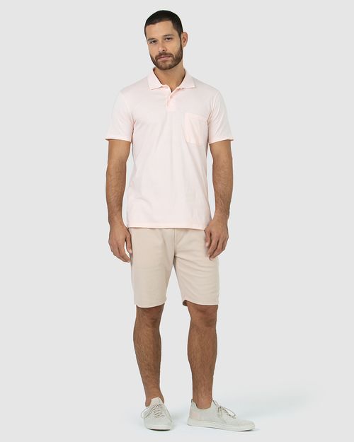 Camisa Polo Básica Masculina Gola Esporte Em Algodão