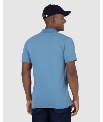 Camisa Polo Básica Masculina Gola Retilínea Em Piquet Stretch