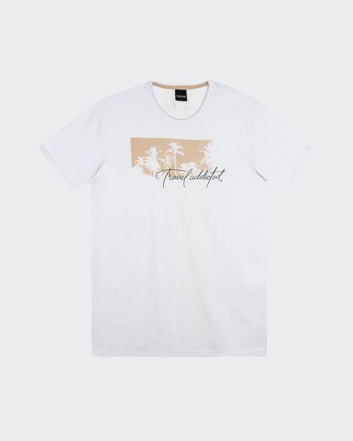 Camiseta Regular Masculina Em Algodão - ENFIM