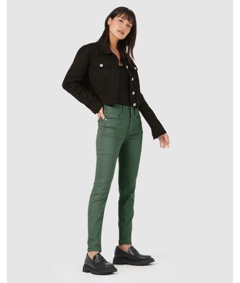 Calça Skinny Feminina Cintura Média Em Flex Jeans
