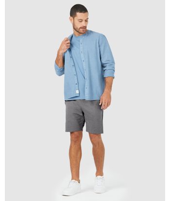 Bermuda Básica Masculina Slim Fit Em Moletom Sem Flanela
