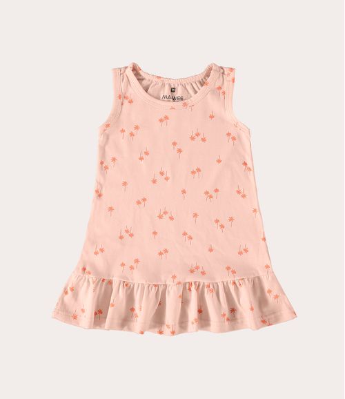 Vestido Infantil Regata Estampada Em Algodão Malwee Kids
