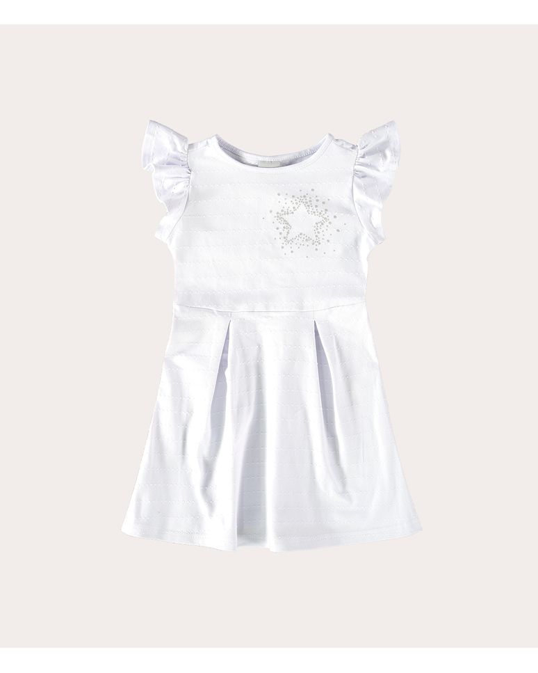 Vestido Infantil Estampa Estrela Em Algodão Malwee Kids
