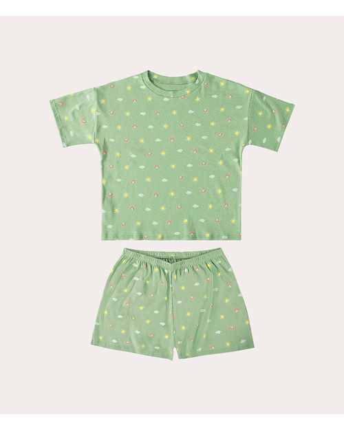 Pijama Feminino Ribana Em Algodão Malwee Kids
