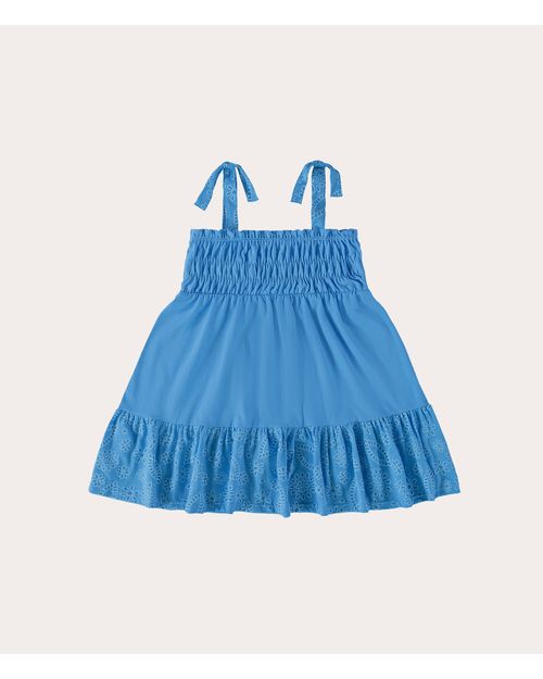 Vestido Infantil Alças finas Em Algodão Malwee Kids