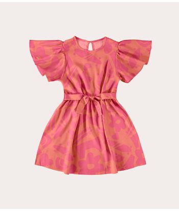 Vestido Infantil Menina Em Viscose Malwee Kids