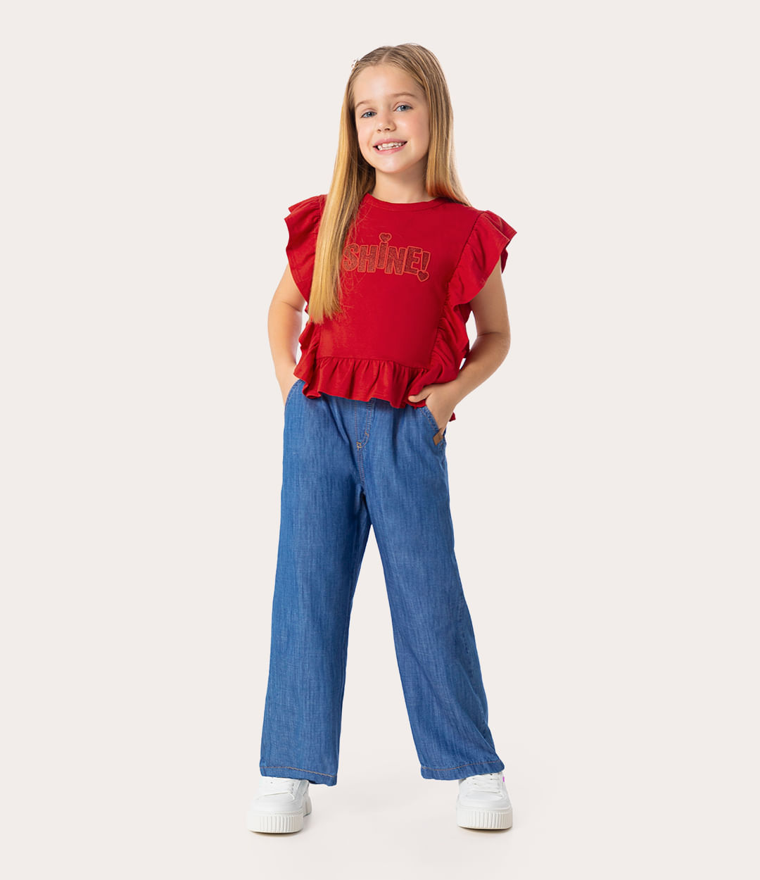 Conjunto Menina Verão Blusa Boxy Over em Meia Malha com Shorts em Jeans  Belini Barbie 6 a 12 - Infanti - Loja de Roupa Infantil Para Meninas,  Meninos e Bebês