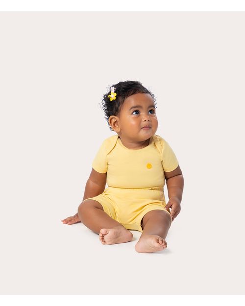 Conjunto Infantil Body Bebê Em Algodão Malwee Kids