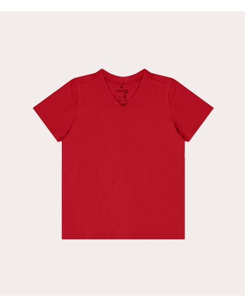 Camiseta Infantil Menino Decote V Em Algodão Malwee Kids