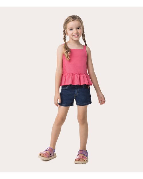 Regata Infantil Menina em Malha Algodão Malwee Kids