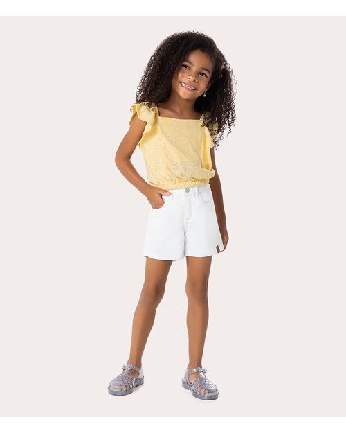 Regata Infantil Menina em Malha Devorê Malwee Kids