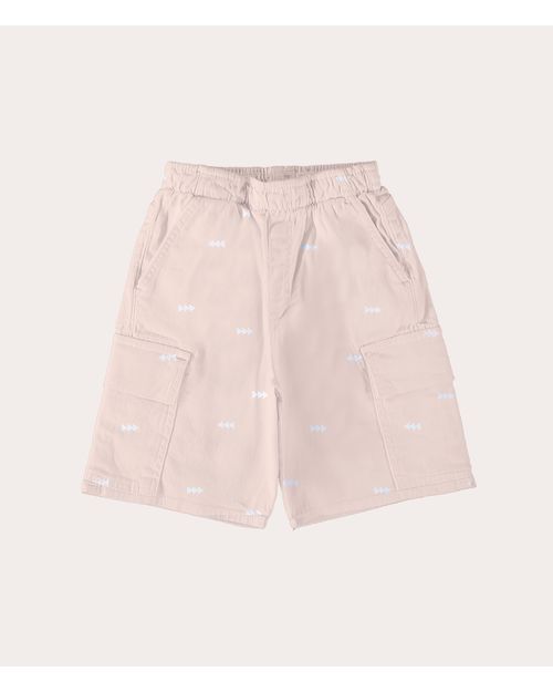 Bermuda Infantil Menino Tradicional Em Sarja Com Elastano Malwee Kids